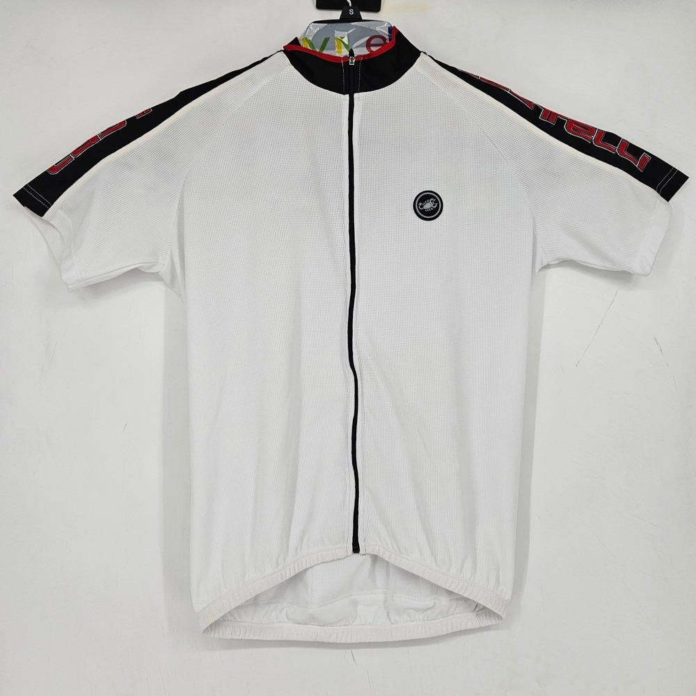 Castelli Cycling‎ Jersey Womens Large White Pockets Short Sleeve Outdoors